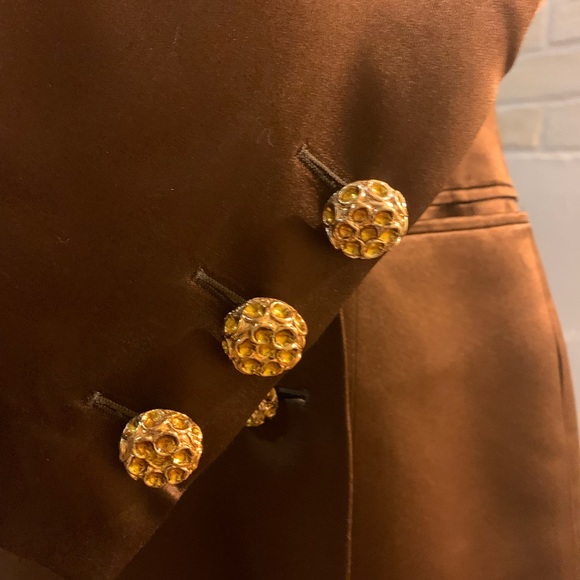Gorgeous 🤎 Bronze Brown Silky Escada Blazer 36 - Picture 5 of 9